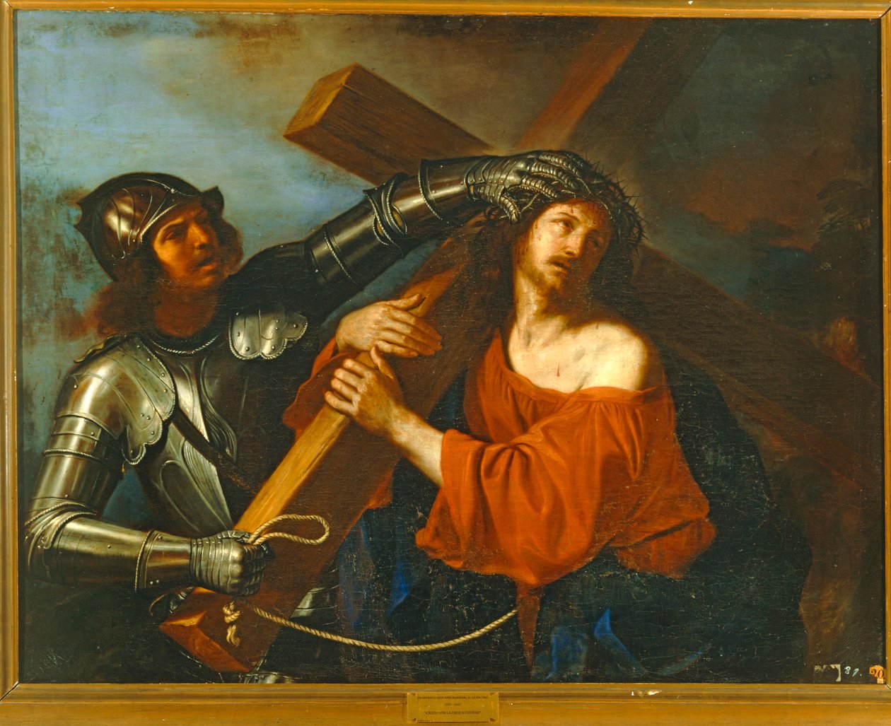 Kristus bærer korset. 10014554 … av Guercino (1591-1666)