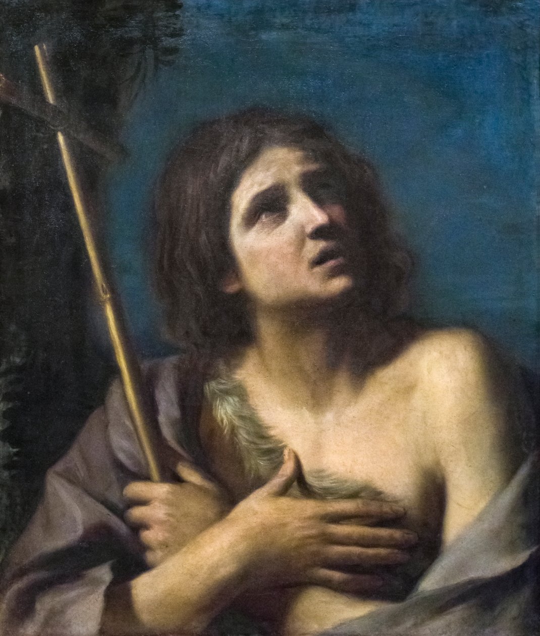 Døperen Johannes (olje på lerret) av Guercino (1591 1666)