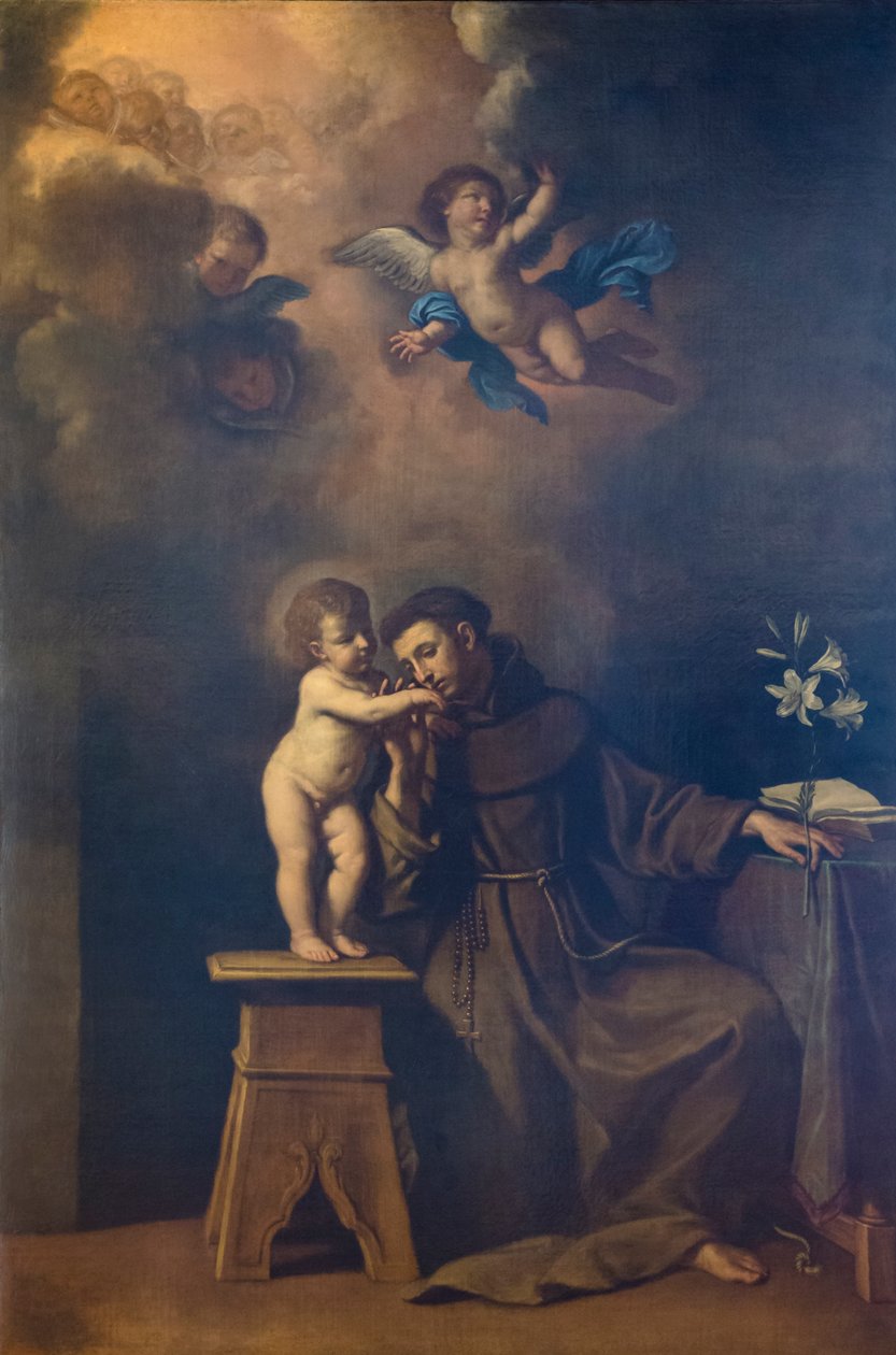 Den hellige Antonius av Padua av Guercino (1591 1666)