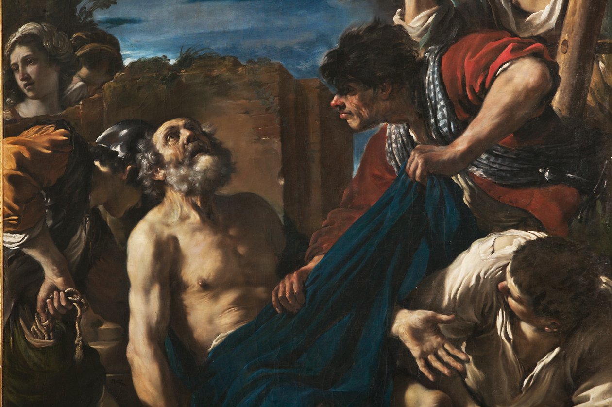The Martyrdom of St. Peter, detalj av 2384646 av Guercino (1591 1666)