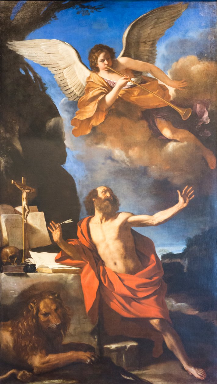 Visjon av St. Hieronymus av Guercino (1591 1666)