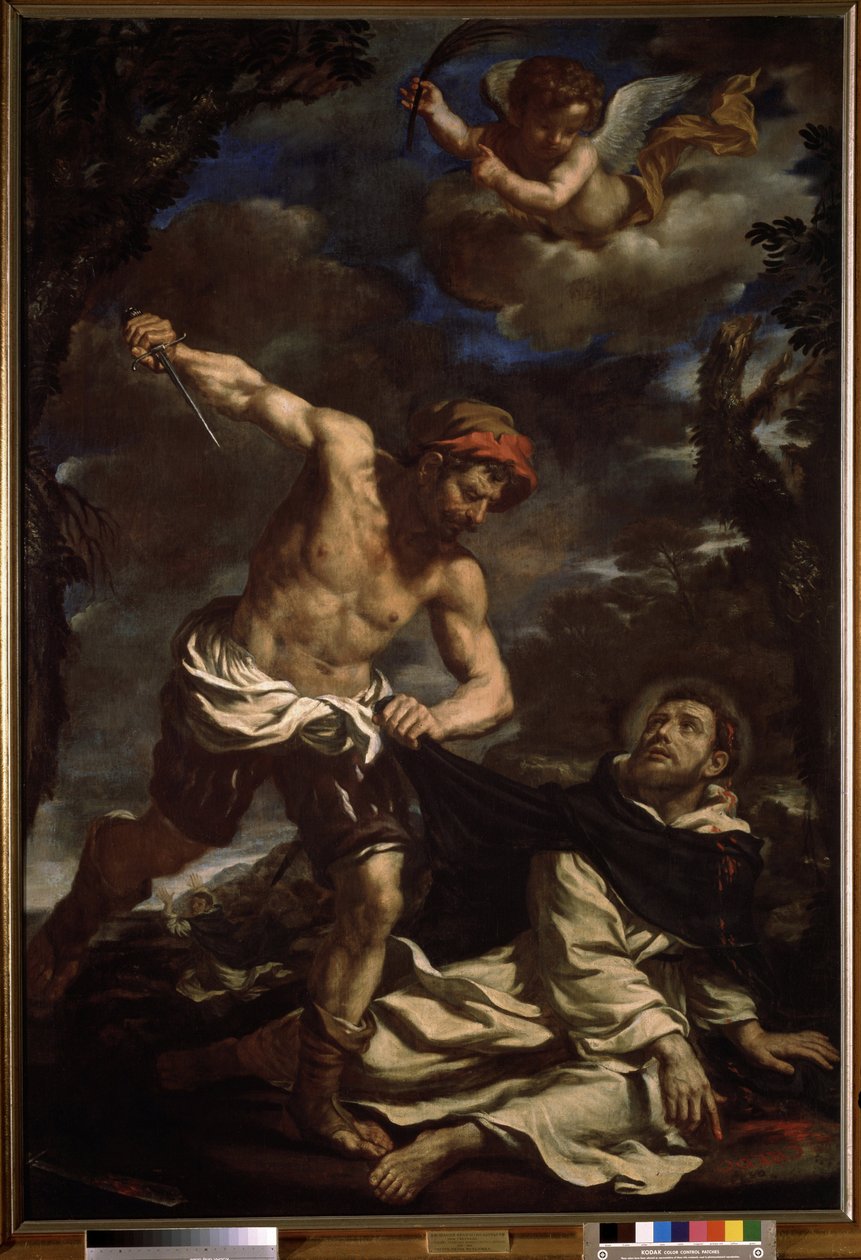 ""the martyrium of Saint Peter"" (The martyrium of Saint Peter) Maleri av Giovanni Francesco Barbieri kjent som Il Guercino (The Guerchin) (1591-1666) 1625-1630 Pushkin Museum, Moskva av Guercino (1591 1666)