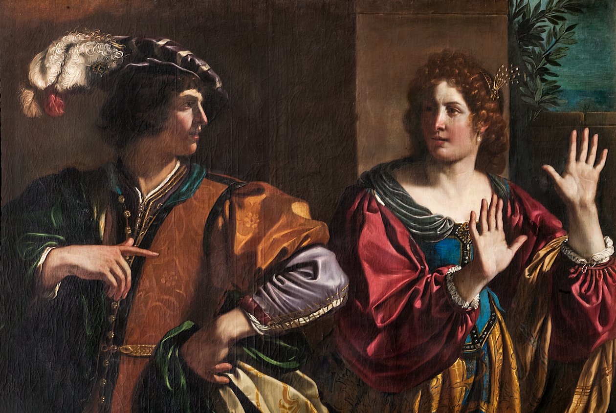 Amnon og Tamar av Guercino
