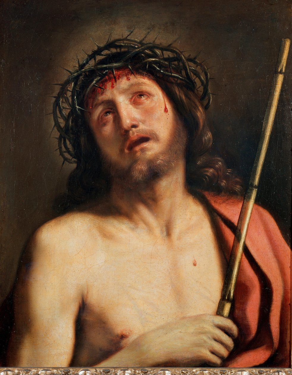 Ecce Homo-maleri av Giovanni Francesco Barbieri Guerchin dit Il Guercino (1591-1666) 1618 rundt Roma, Galleria Corsini av Guercino