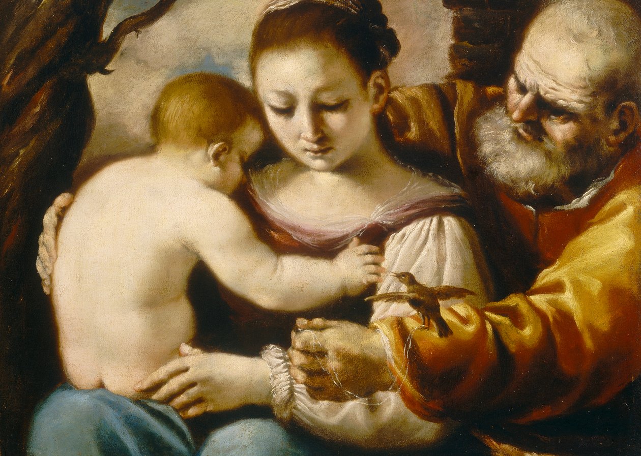 Hellige familie av Guercino