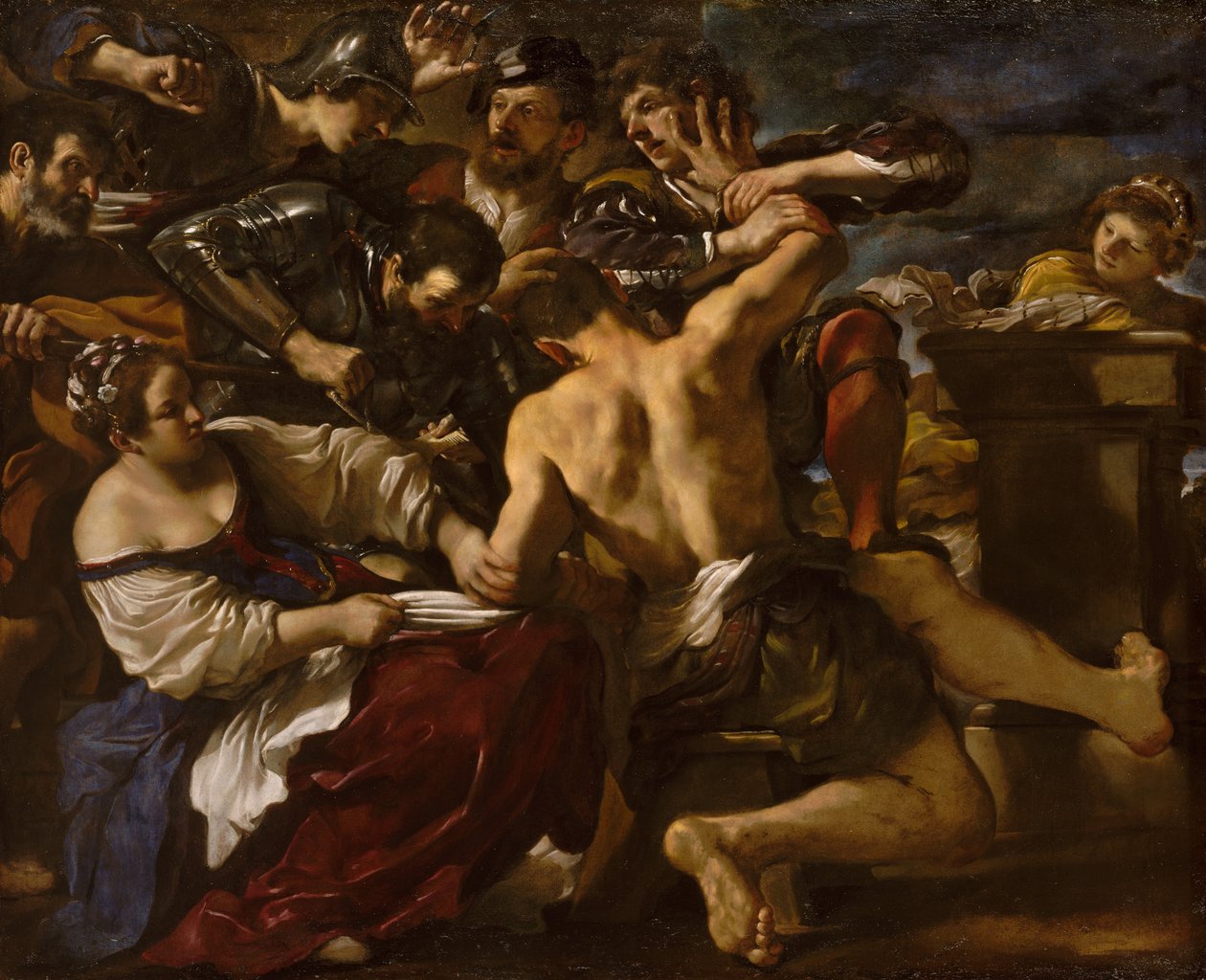 Samson tatt til fange av filistrene av Guercino (1591 1666)