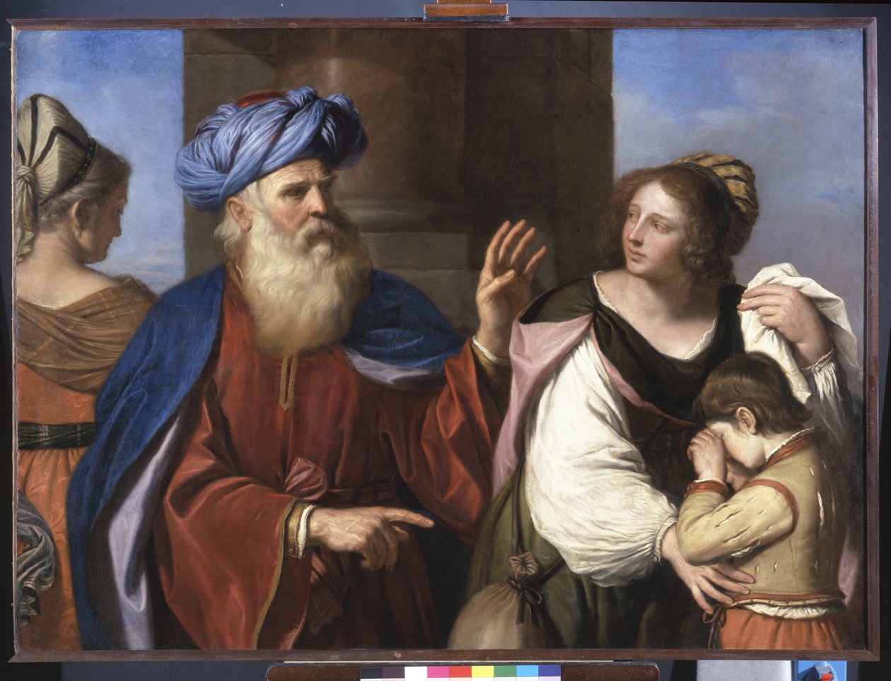 Abraham avviser Hagar og Ismael, 1657 av Guercino