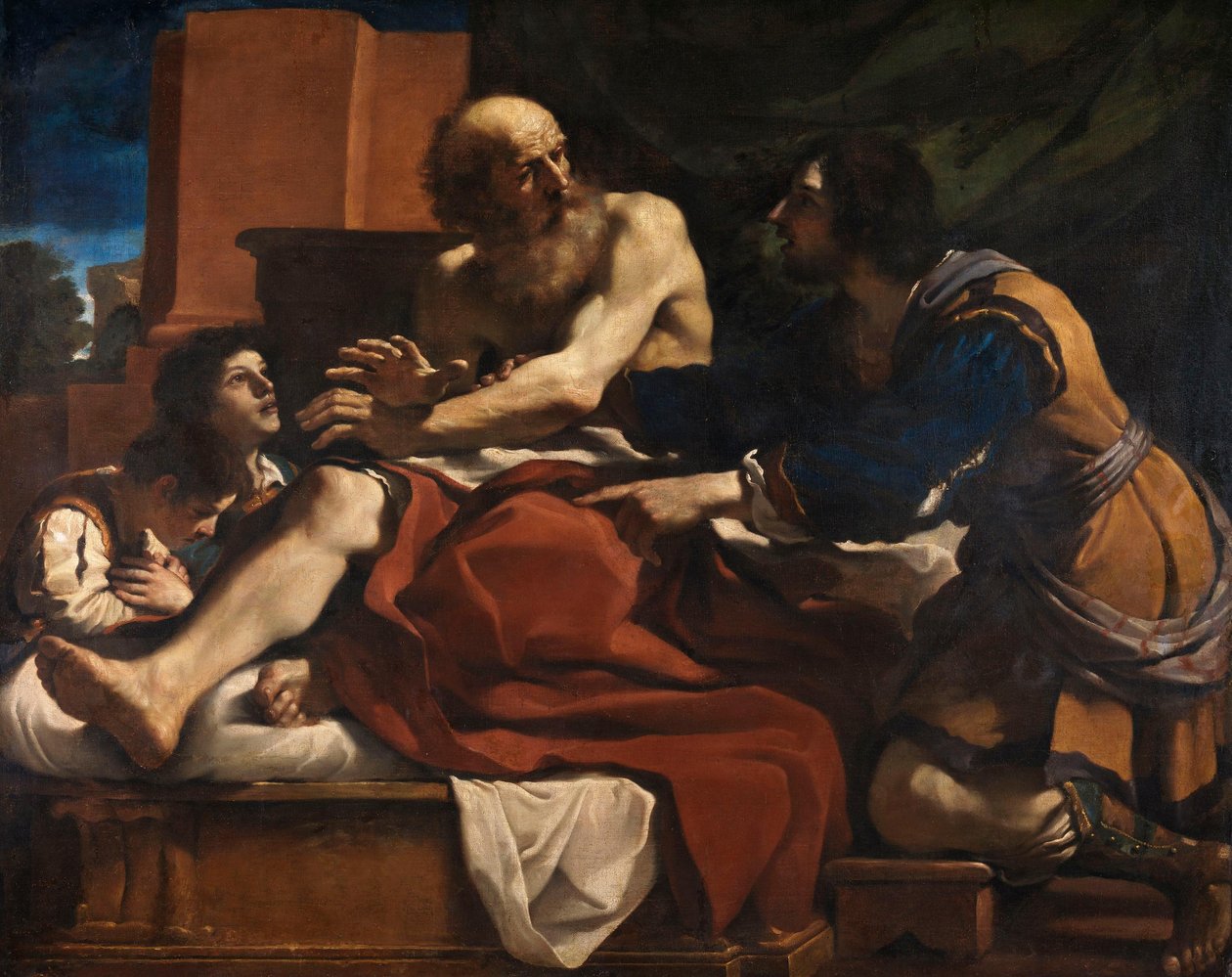 Jakob velsigner Josefs sønner av Guercino