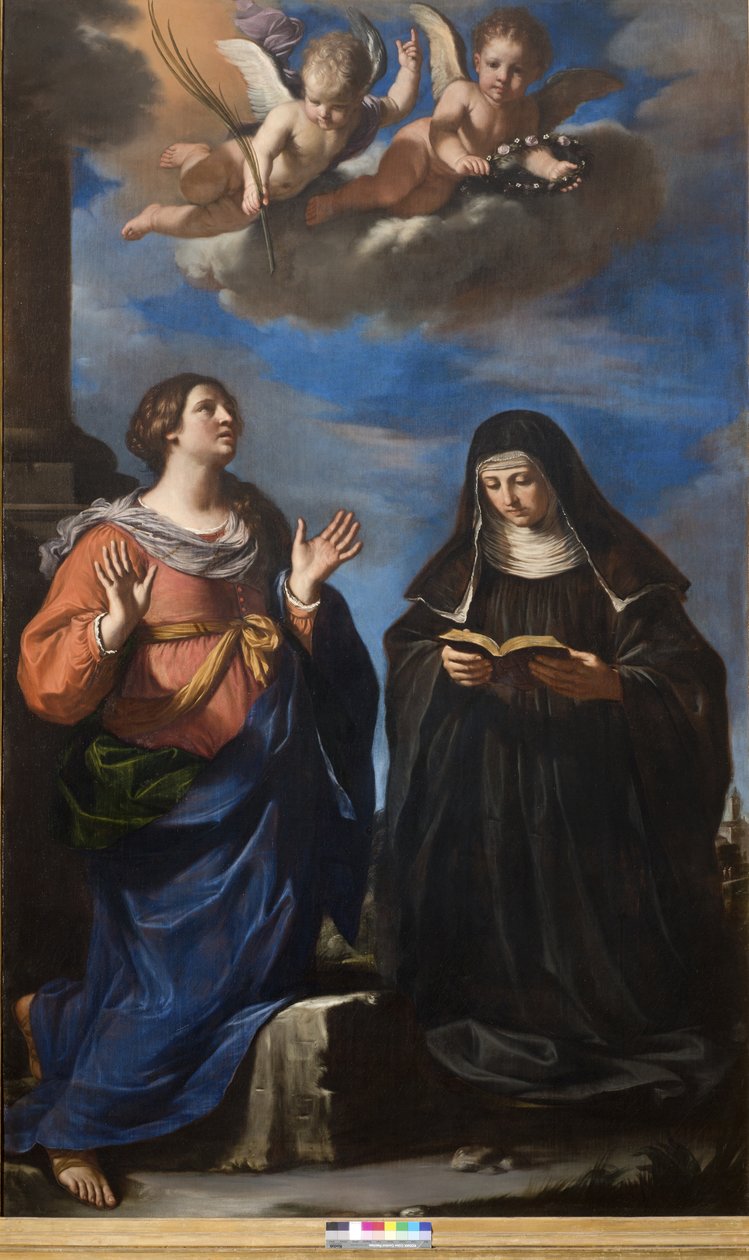 Saint Gertrude og Lucretia, 1645 av Guercino