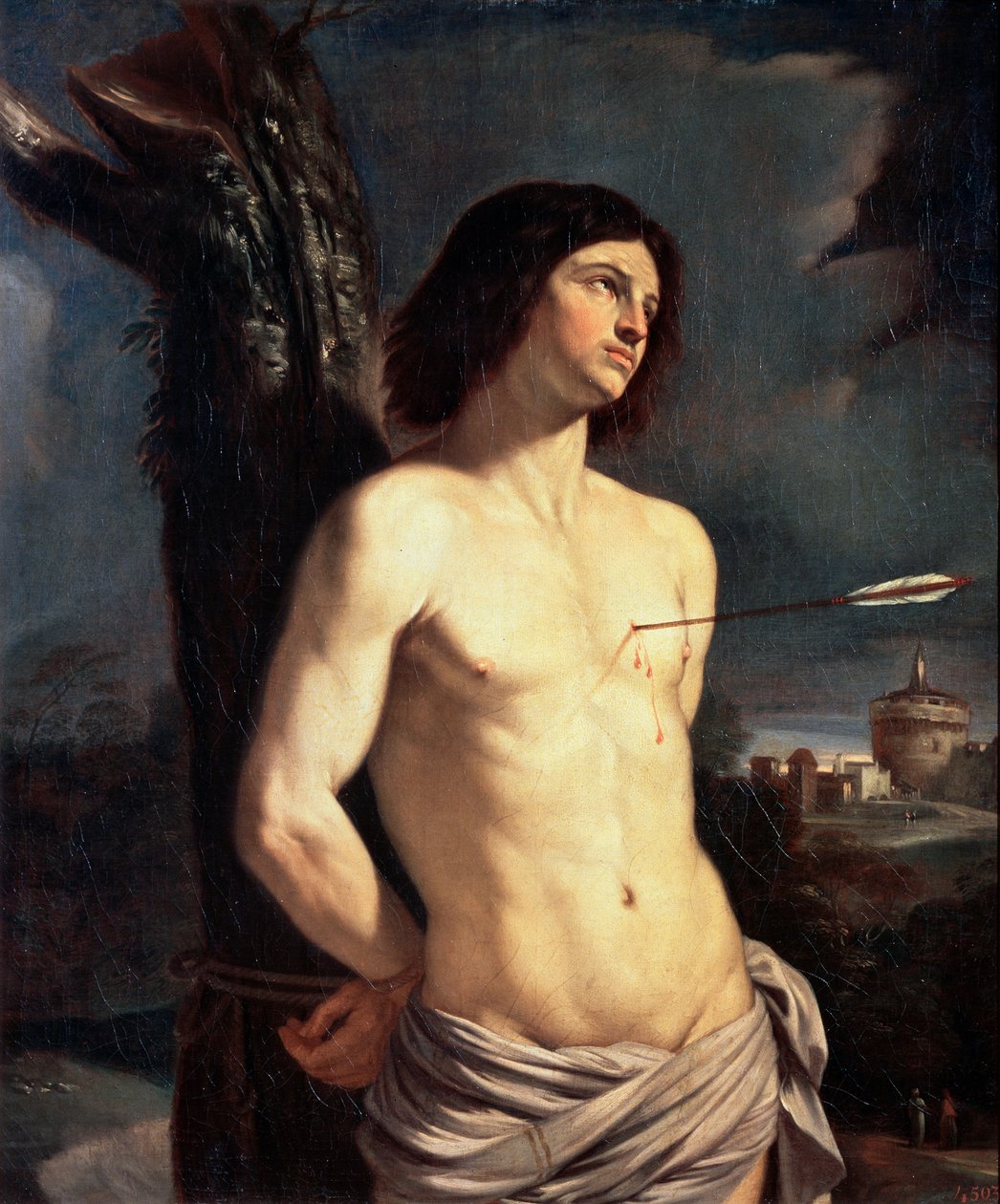 Saint Sebastian, 1642. av Guercino