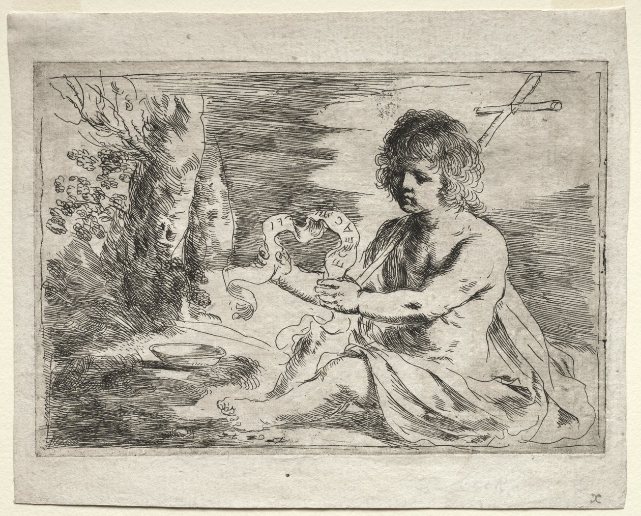 St. Johannes døperen av Guercino
