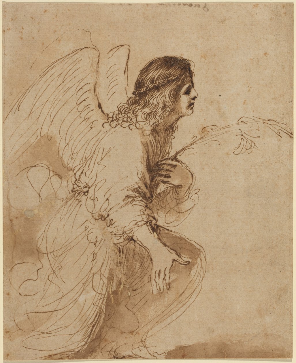 Bebudelsens engel av Guercino