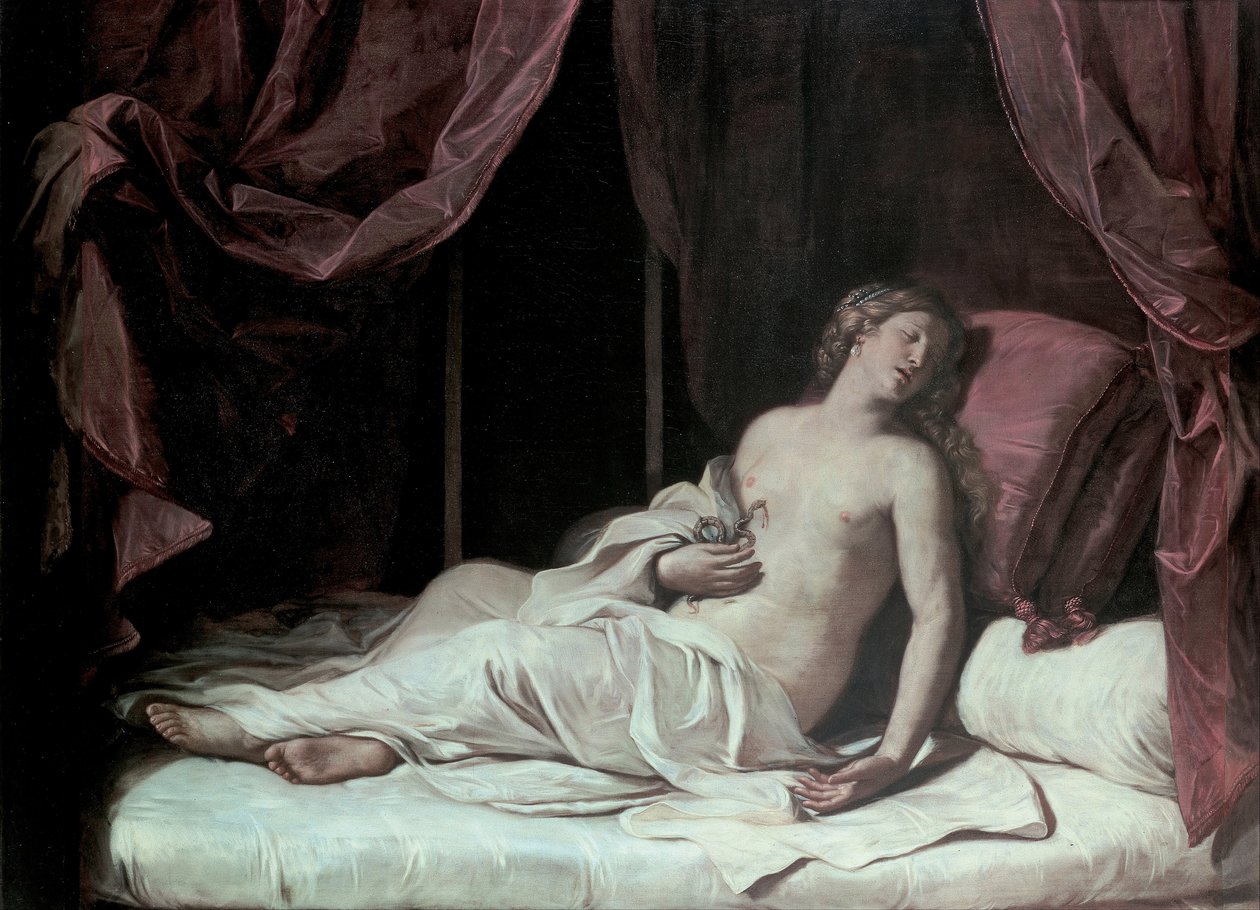 Kleopatras død, 1648 av Guercino