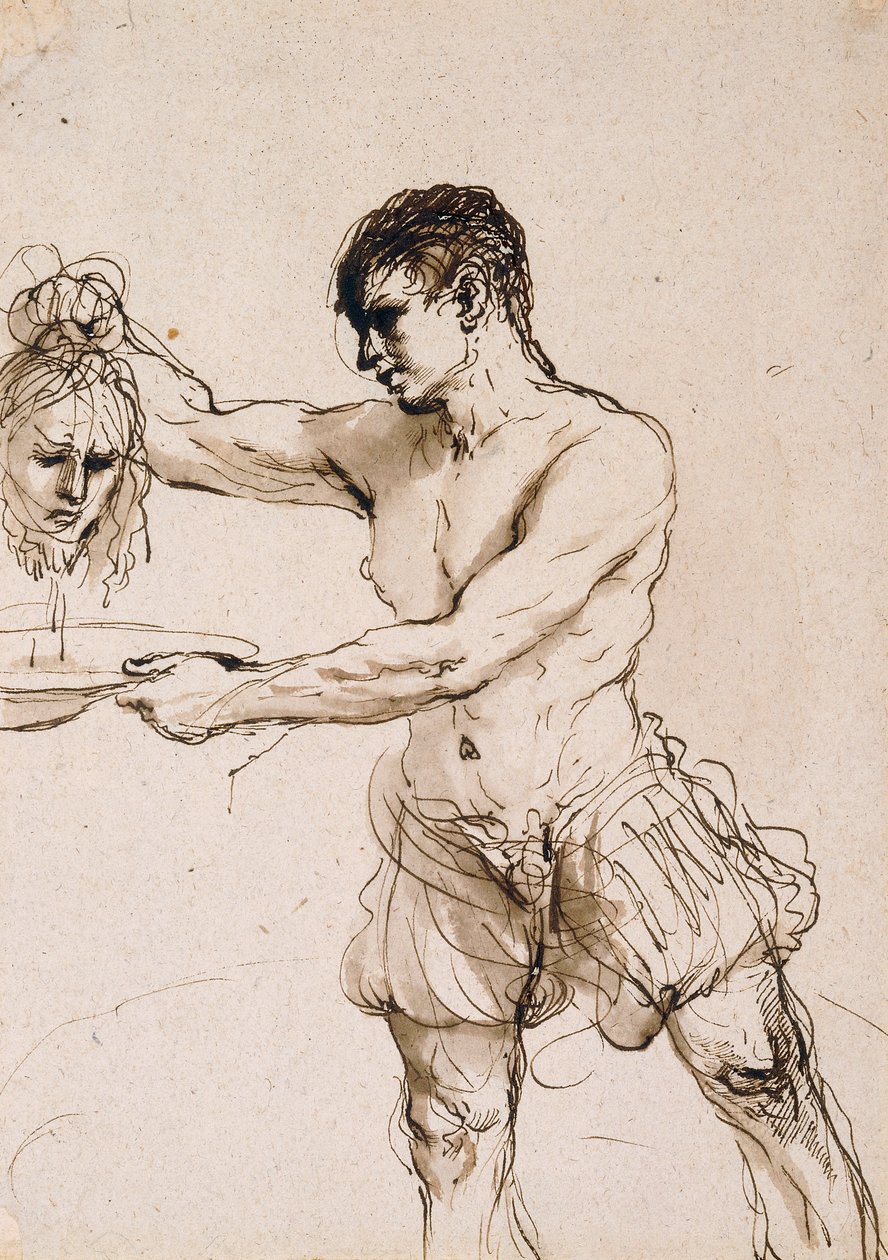 Bøddelen holder hodet til døperen Johannes, ca. 1637 av Guercino