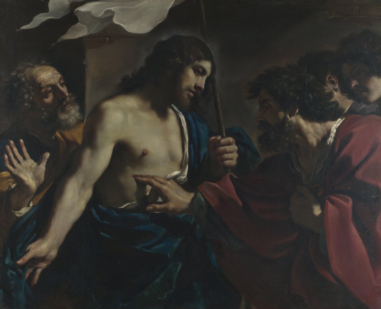 The Incredulation of Saint Thomas, 1621 av Guercino