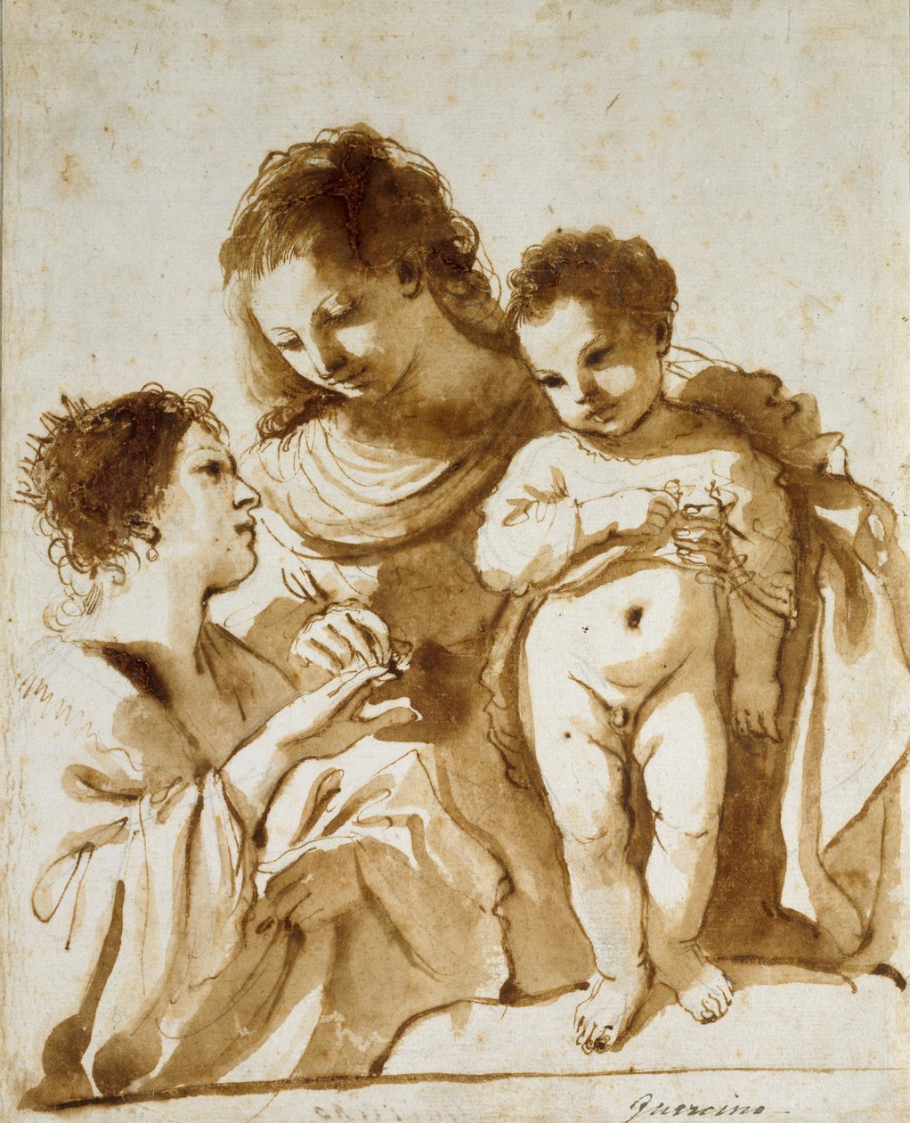 Det mystiske ekteskapet til St Catherine, 1618-1619 av Guercino