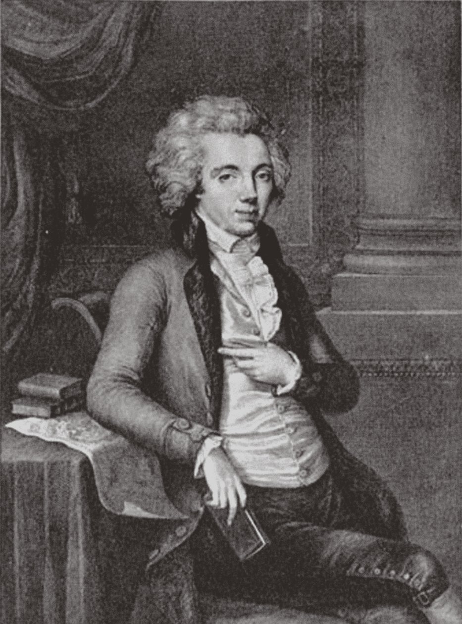 Portrett av grev Pavel Martynovich Skavronsky 1757-1793, 1791 av Guglielmo Morghen
