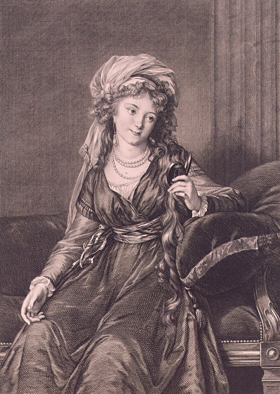 Portrett av grevinne Yekaterina Skavronskaya, født von Engelhardt 1761-1829, 1791 av Guglielmo Morghen