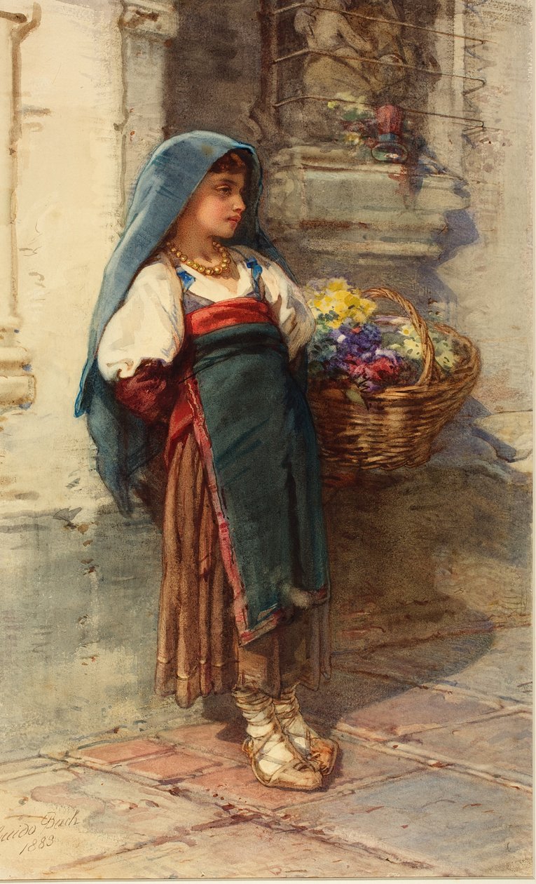 Figurstudie, 1883 av Guido Bach