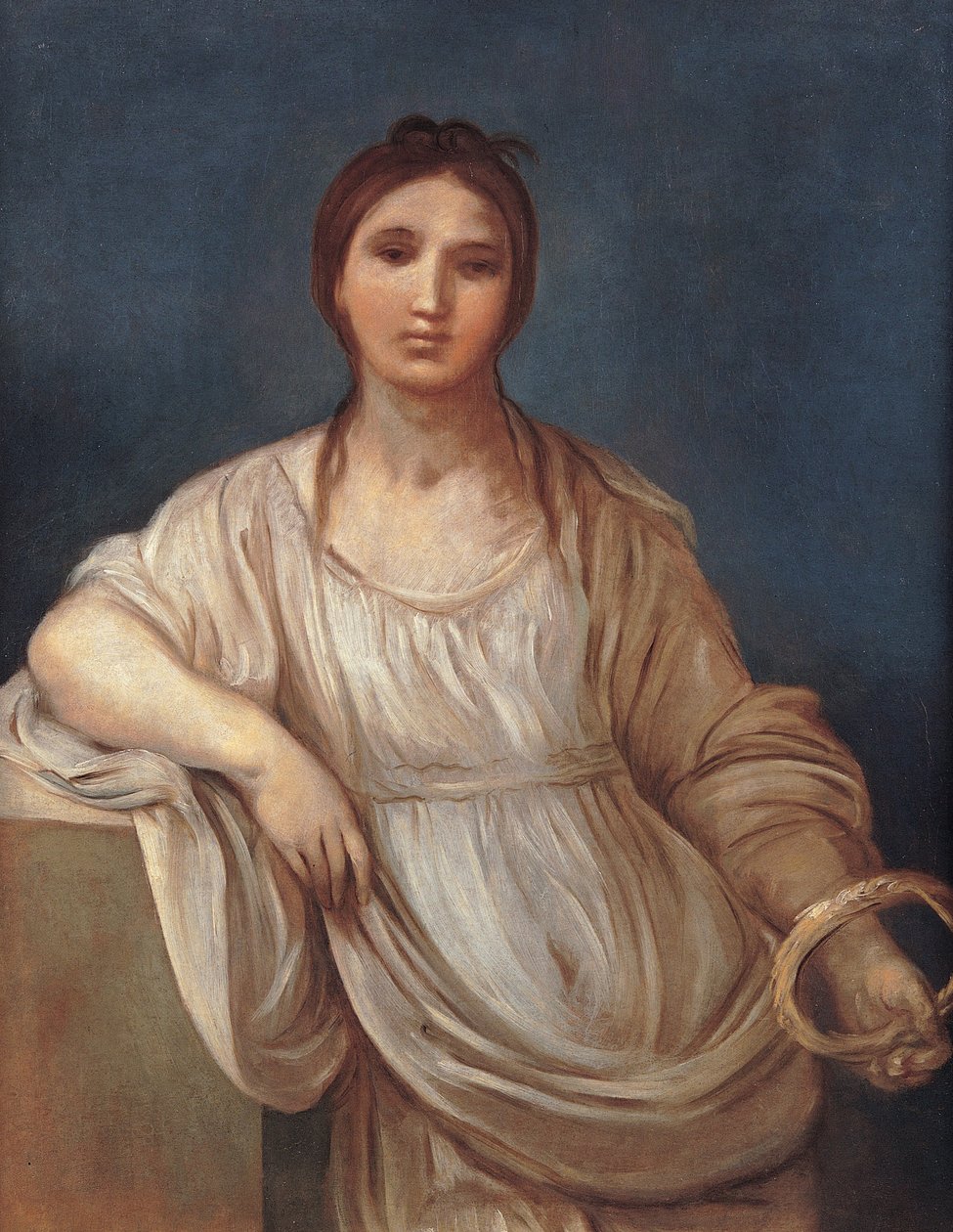 Portrett av jente med krone av Guido Reni