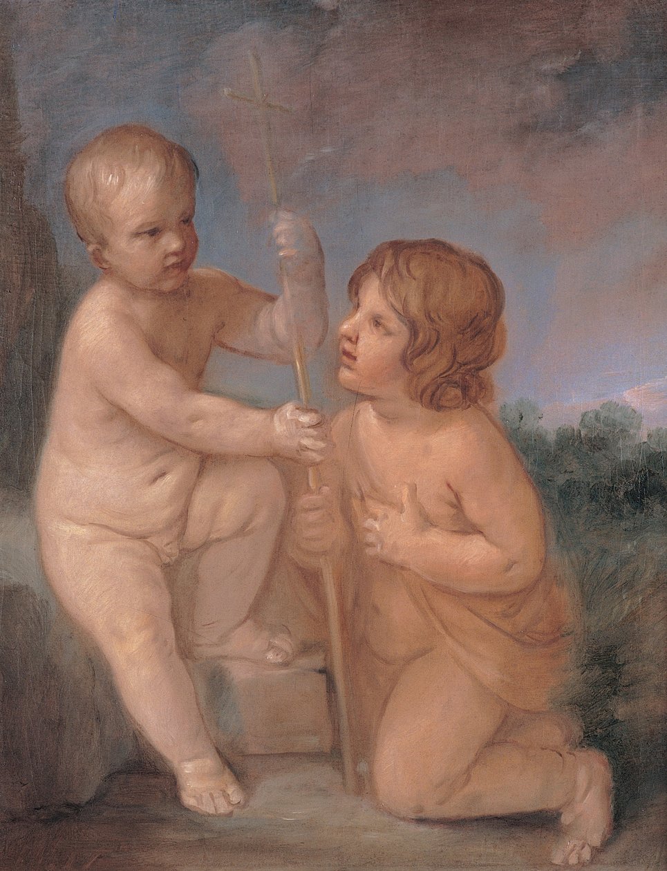Spedbarnet Jesus og St. John av Guido Reni