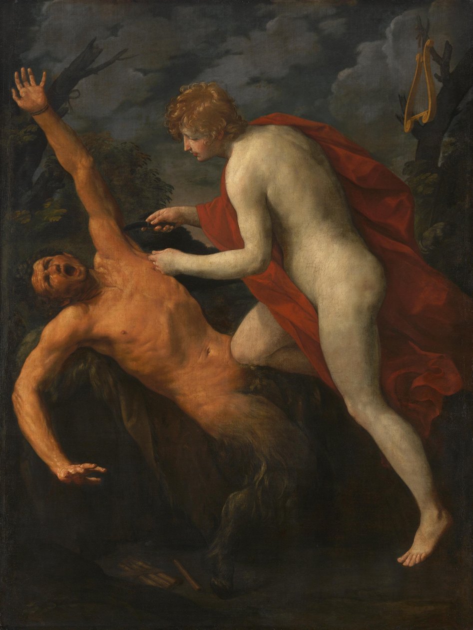 Apollon flår Marsyas av Guido Reni