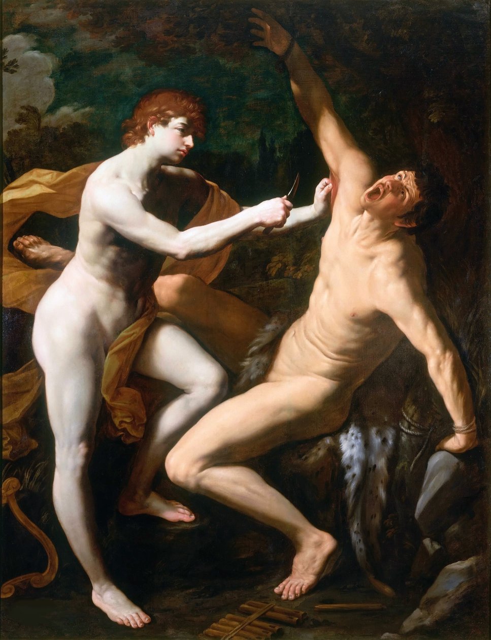 Apollo og Marsyas, ca. av Guido Reni