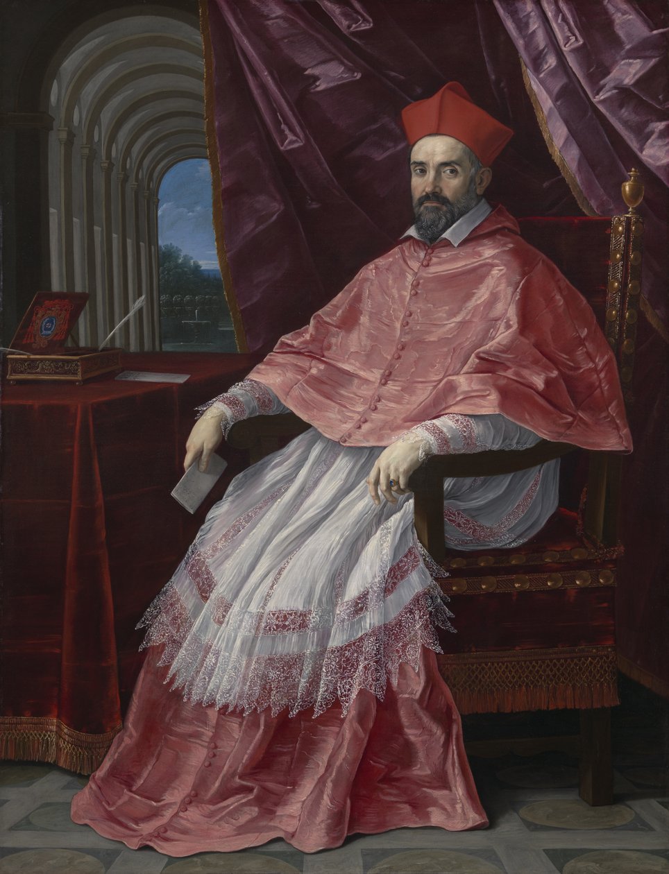 Kardinal Roberto Ubaldini, (1581-1635), pavelig legat i Bologna av Guido Reni