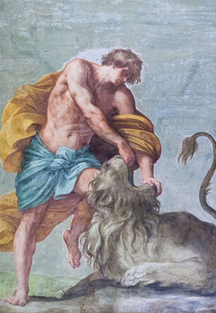 Takfresker av rommet til Aldobrandini-bryllupet, som viser scener fra historiene til Samson (fresco) av Guido Reni