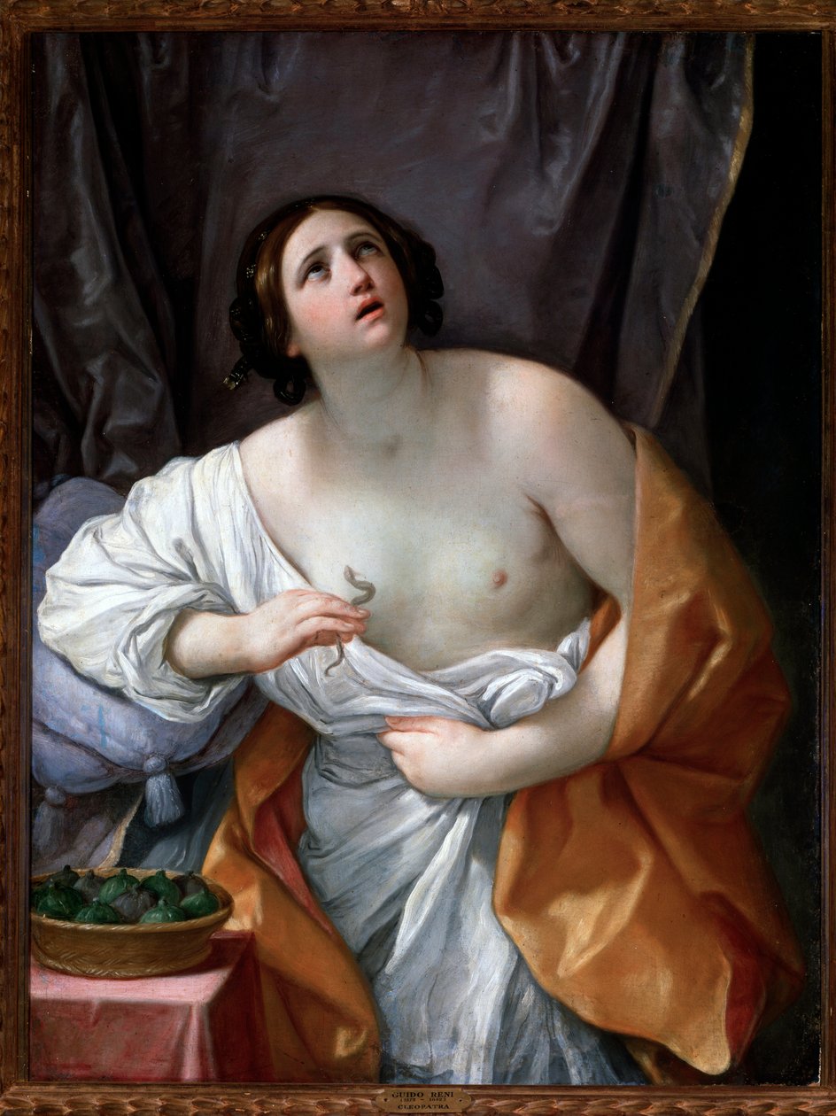 Cleopatras selvmord - olje på lerret av Guido Reni