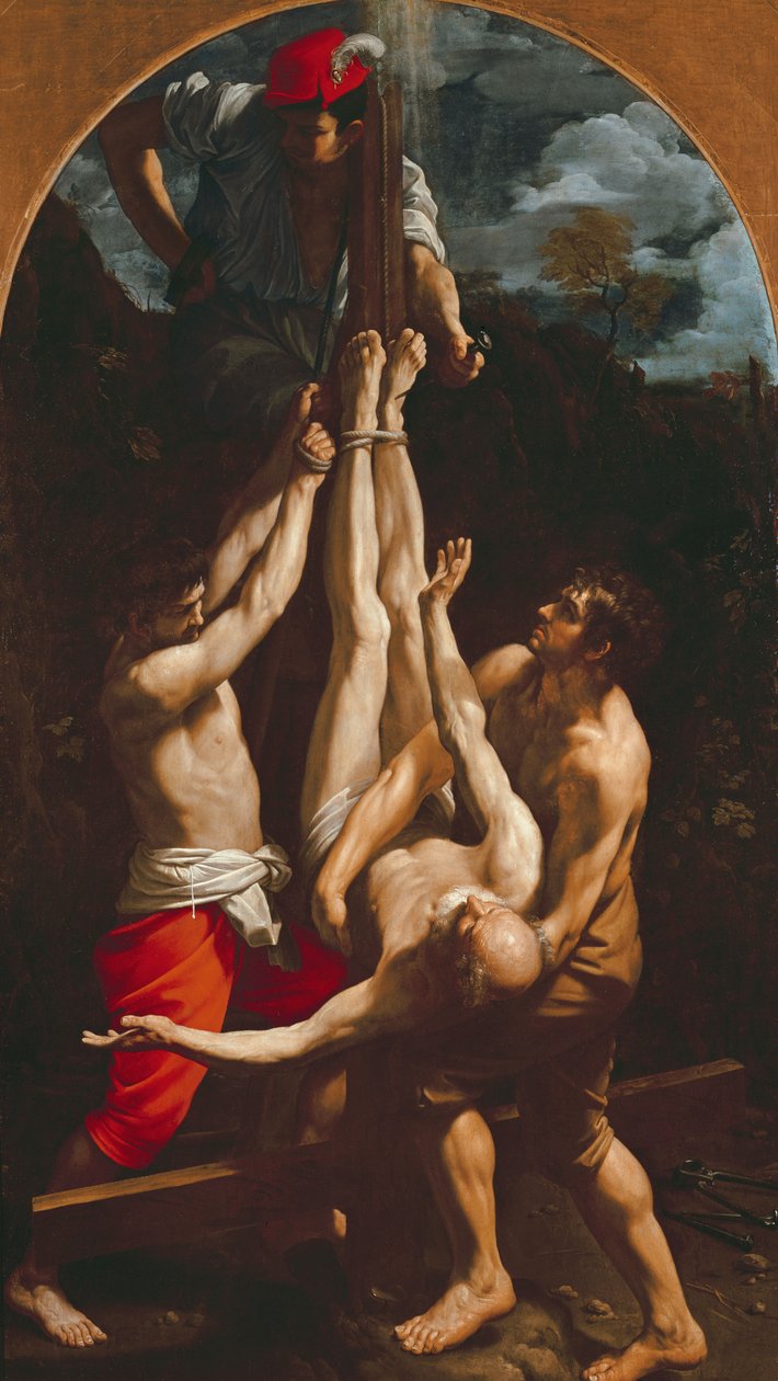 Korsfestelsen av St. Peter av Guido Reni
