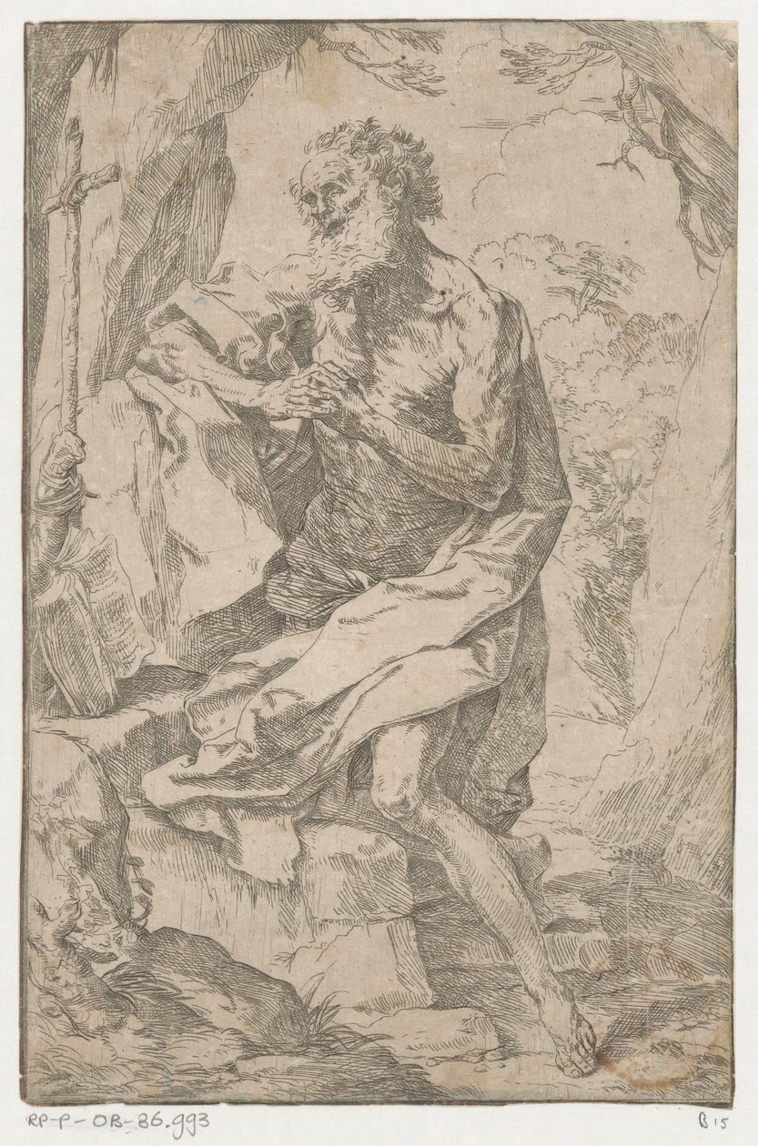 Saint Hieronymus i villmarken av Guido Reni