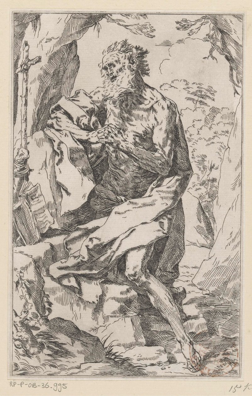 Saint Hieronymus i villmarken av Guido Reni