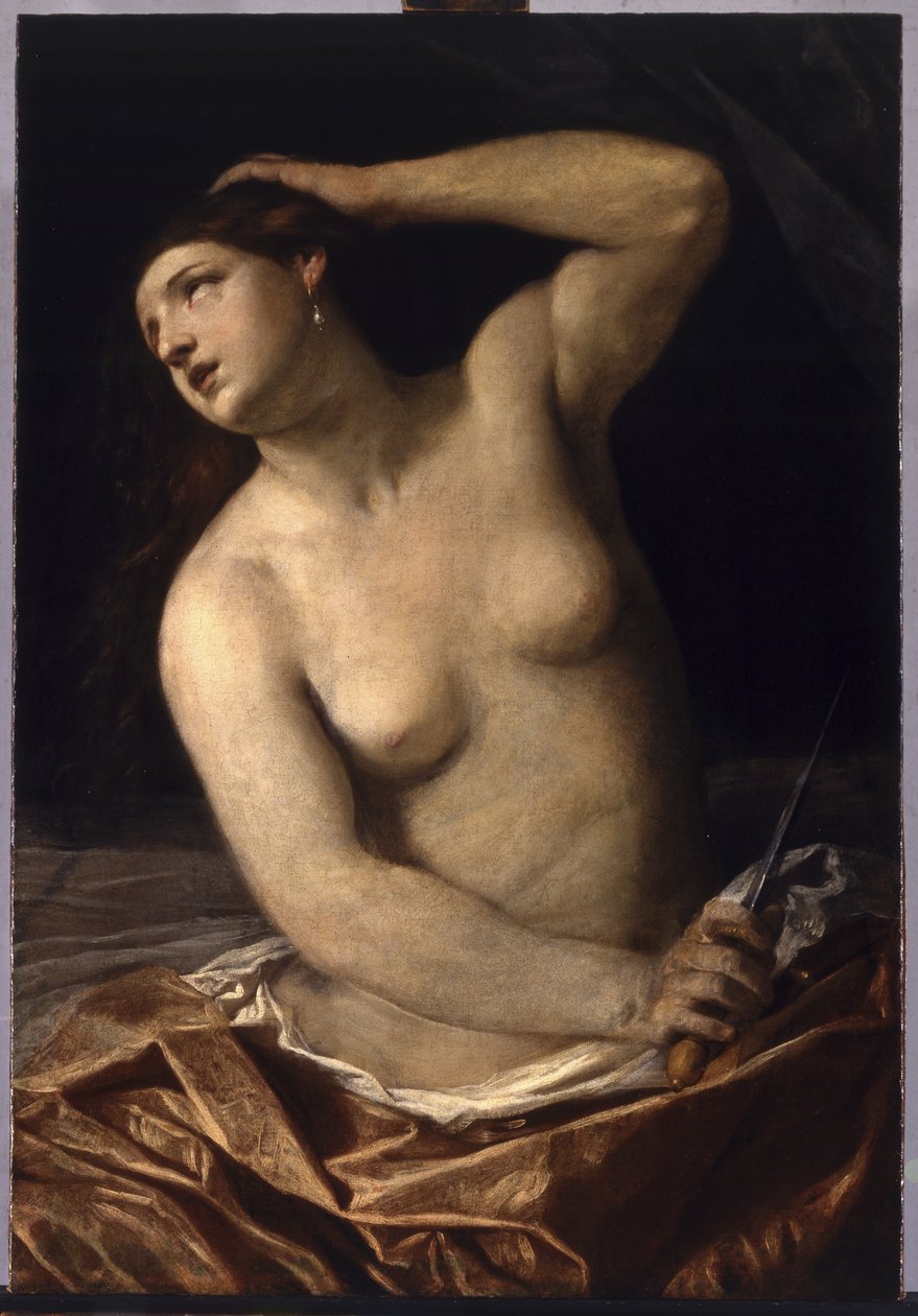 Lucretias død, 1632-38 av Guido Reni