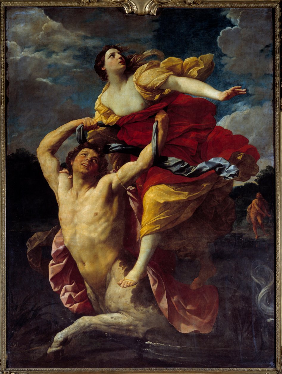 Dejanire tatt av kentauren Nessus (Nessos) Maleri av Guido Reni dit le Guide (1575-1642) 1620 Søn. 2,391,93 m av Guido Reni