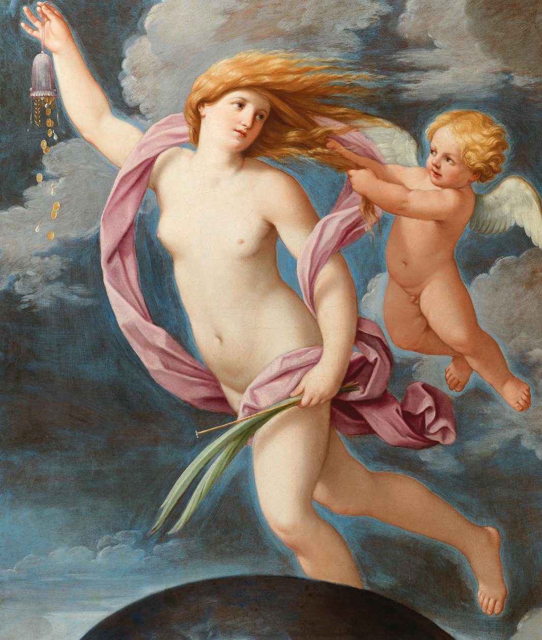 Fortuna med en veske, ca 1636. av Guido Reni