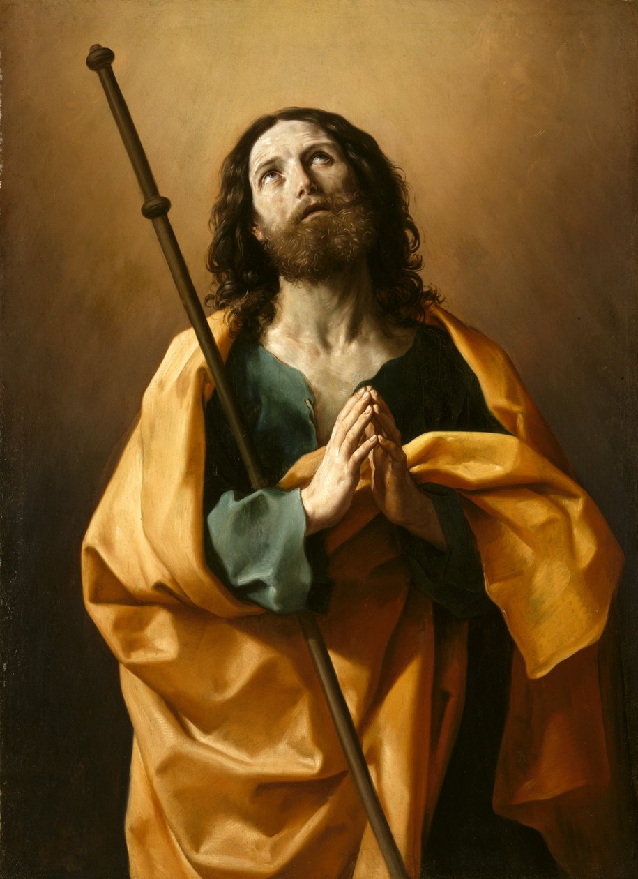 Saint James the Greater, ca. 1636-38 (olje på lerret) av Guido Reni
