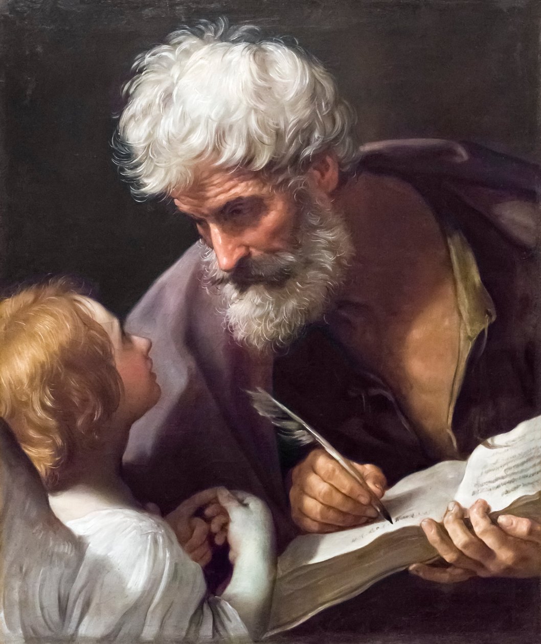Evangelisten den hellige Matteus av Guido Reni
