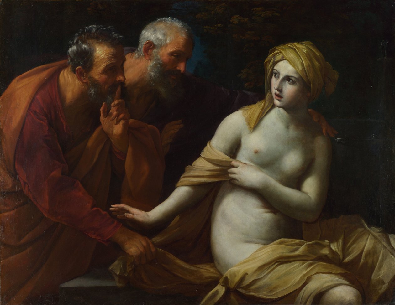 Susannah og de eldste, 1622-1625 av Guido Reni