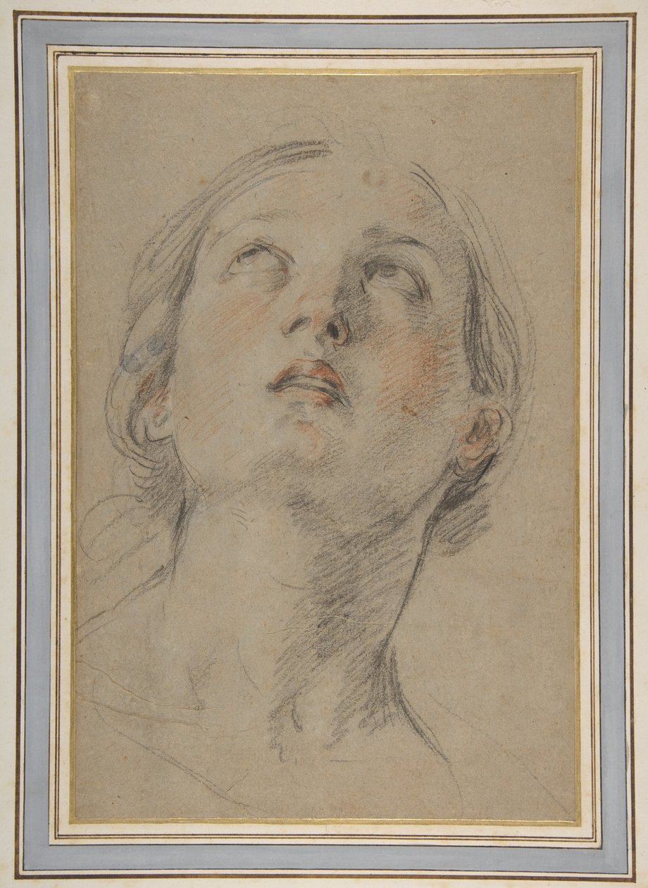 Hodet av en kvinne som ser opp (Judith) av Guido Reni
