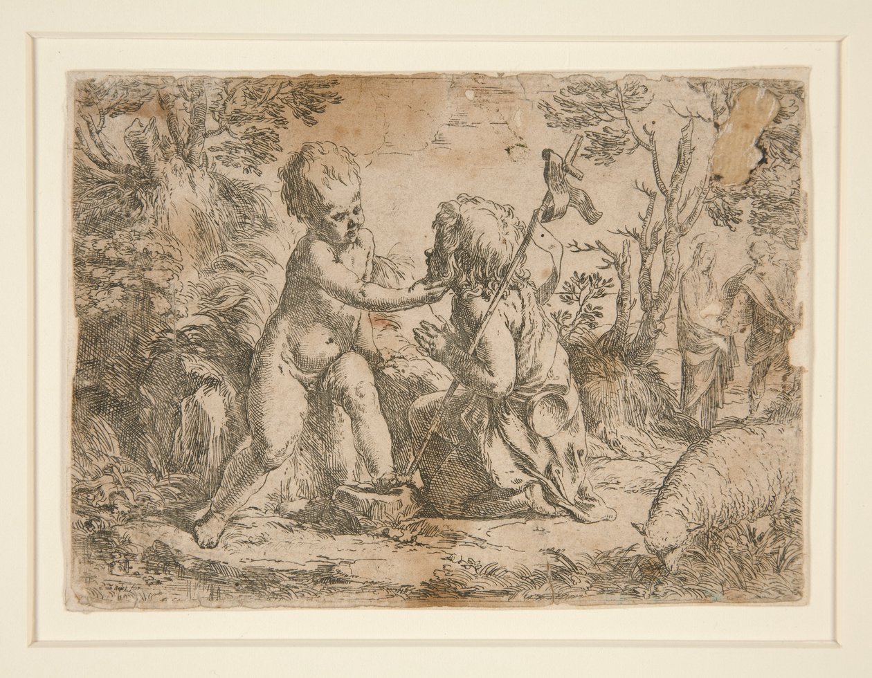 Jesusbarnet og døperen Johannes av Guido Reni