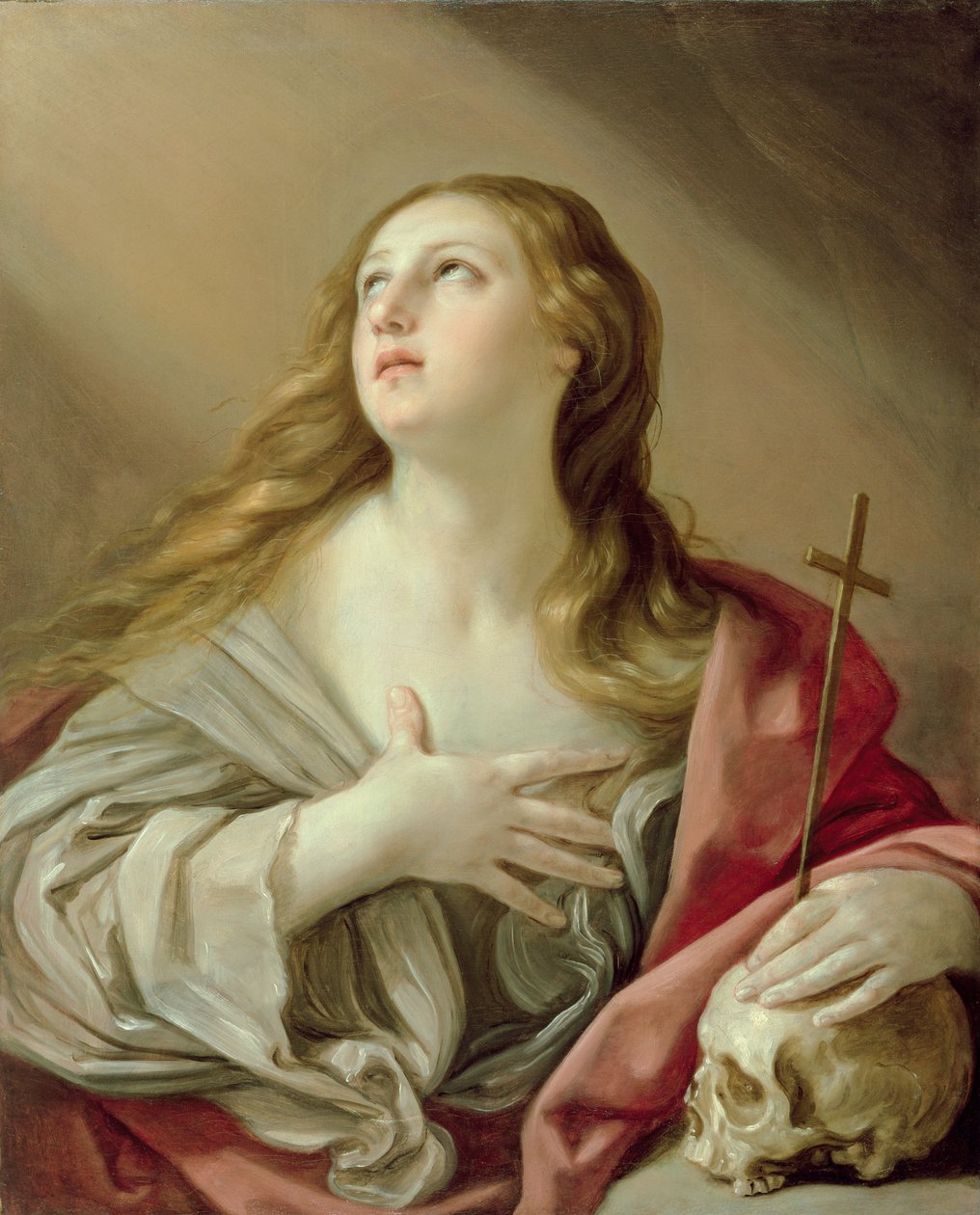 The Penitent Magdalene, ca. 1638 (olje på lerret) av Guido Reni