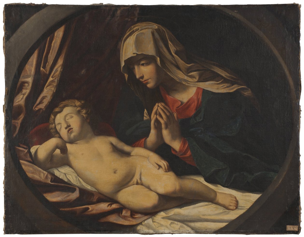 Jomfruen og det sovende barnet av Guido Reni