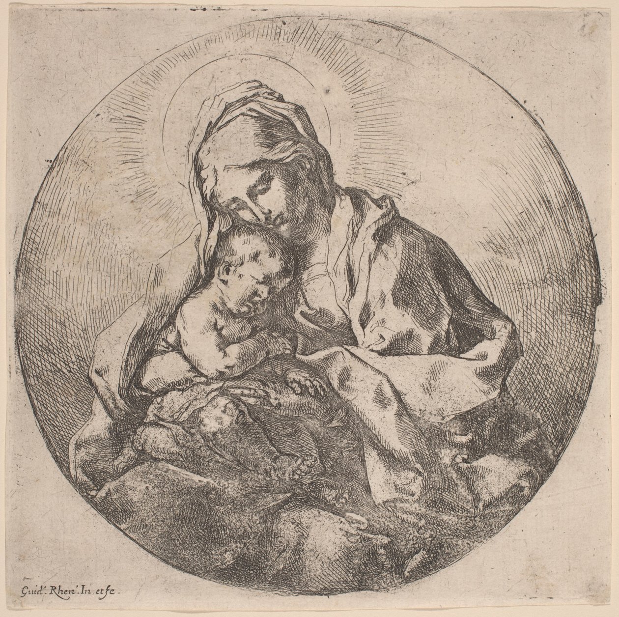 Jomfru og barn av Guido Reni