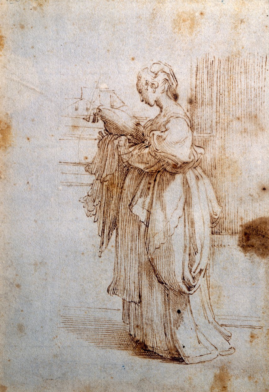 Kvinne med pute av Guido Reni