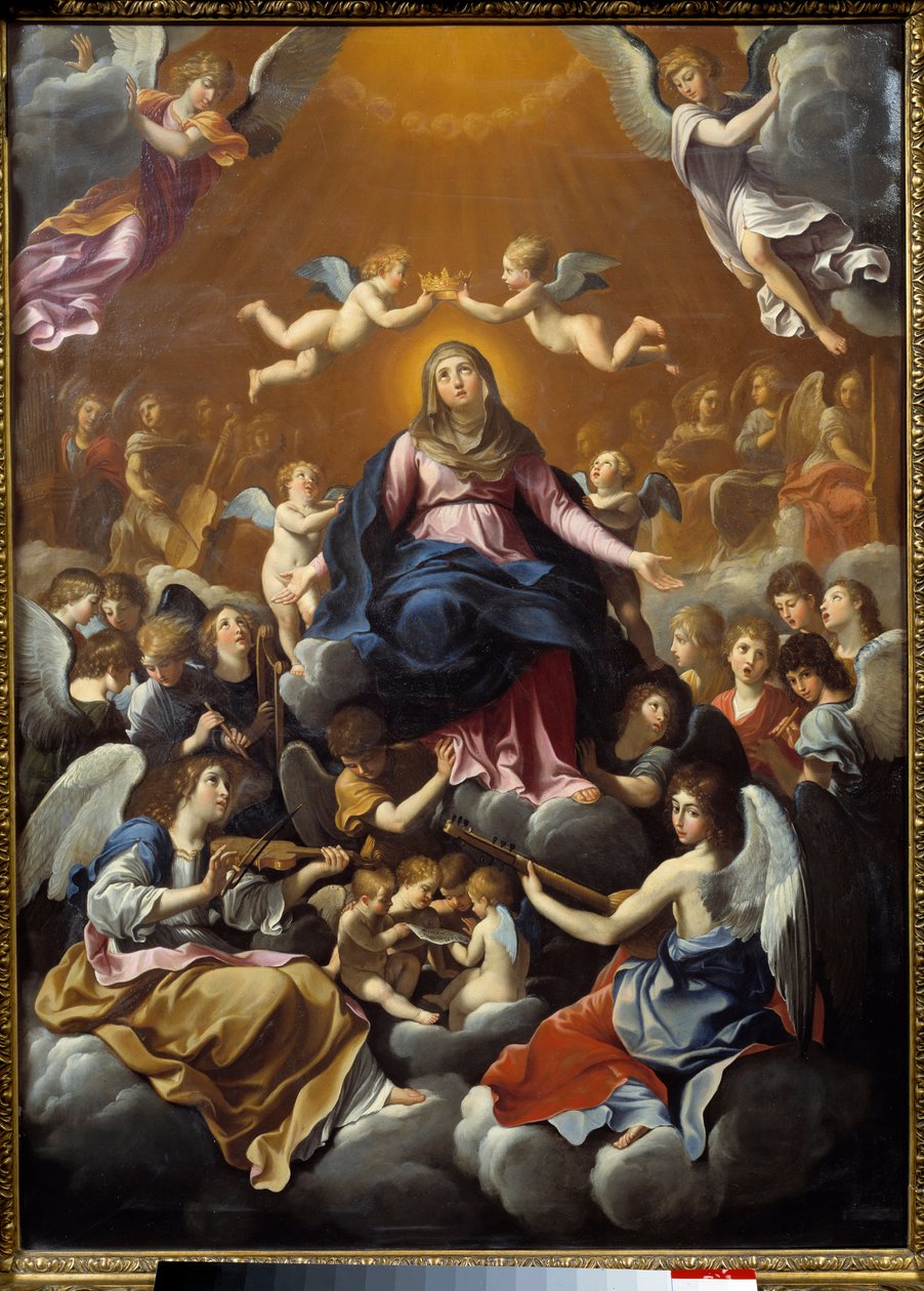 kroningen av jomfruen. Maleri av Guido Reni kalt guiden (1575-1642) av Guido Reni