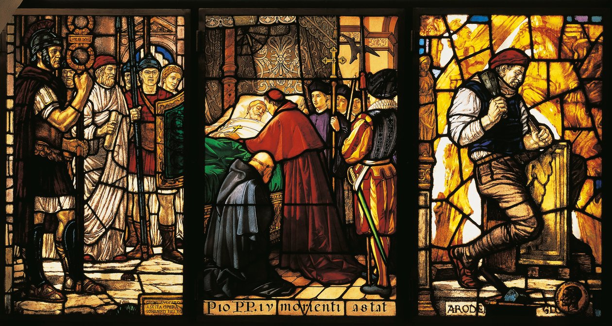 Serie med glassmalerier, Guido Zuccaro (1877-1946) av Guido Zuccaro