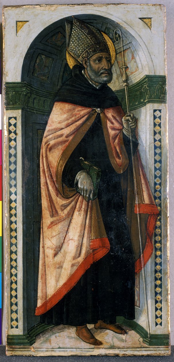 St. Augustine, ca. 1500 (tempera på tre) av Guidoccio di Giovanno Cozzarelli