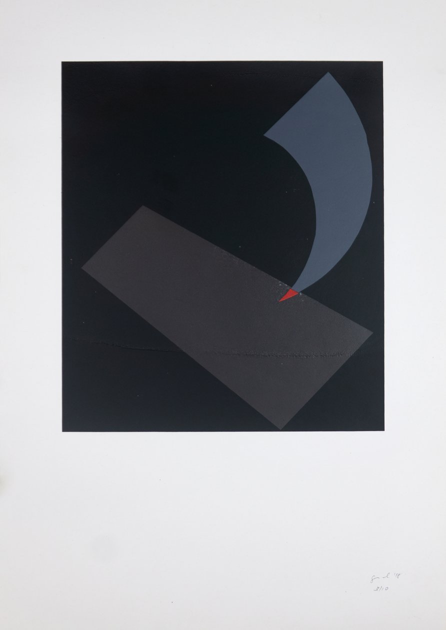 Prometheus Wound In Silkscreen, 2018 (silketrykk) av Guilherme Pontes