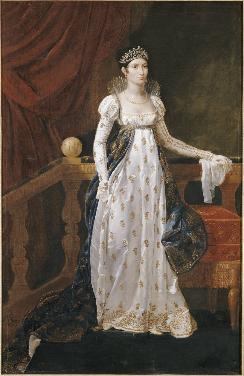 Elisa Bonaparte-Baciocchi, storhertuginne av Toscana av Guillaume Guillon Lethière